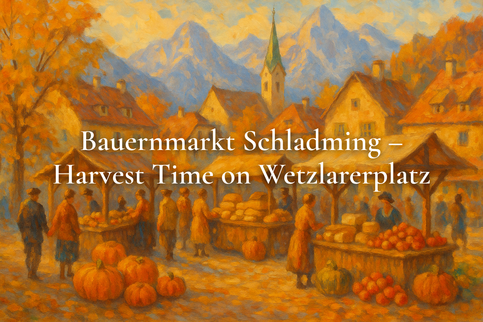 Bauernmarkt Schladming – Harvest Time on Wetzlarerplatz