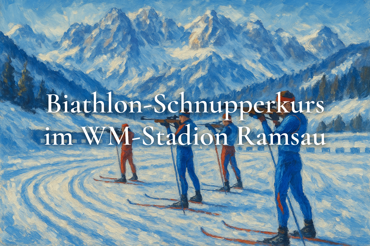 Biathlon-Schnupperkurs im WM-Stadion Ramsau