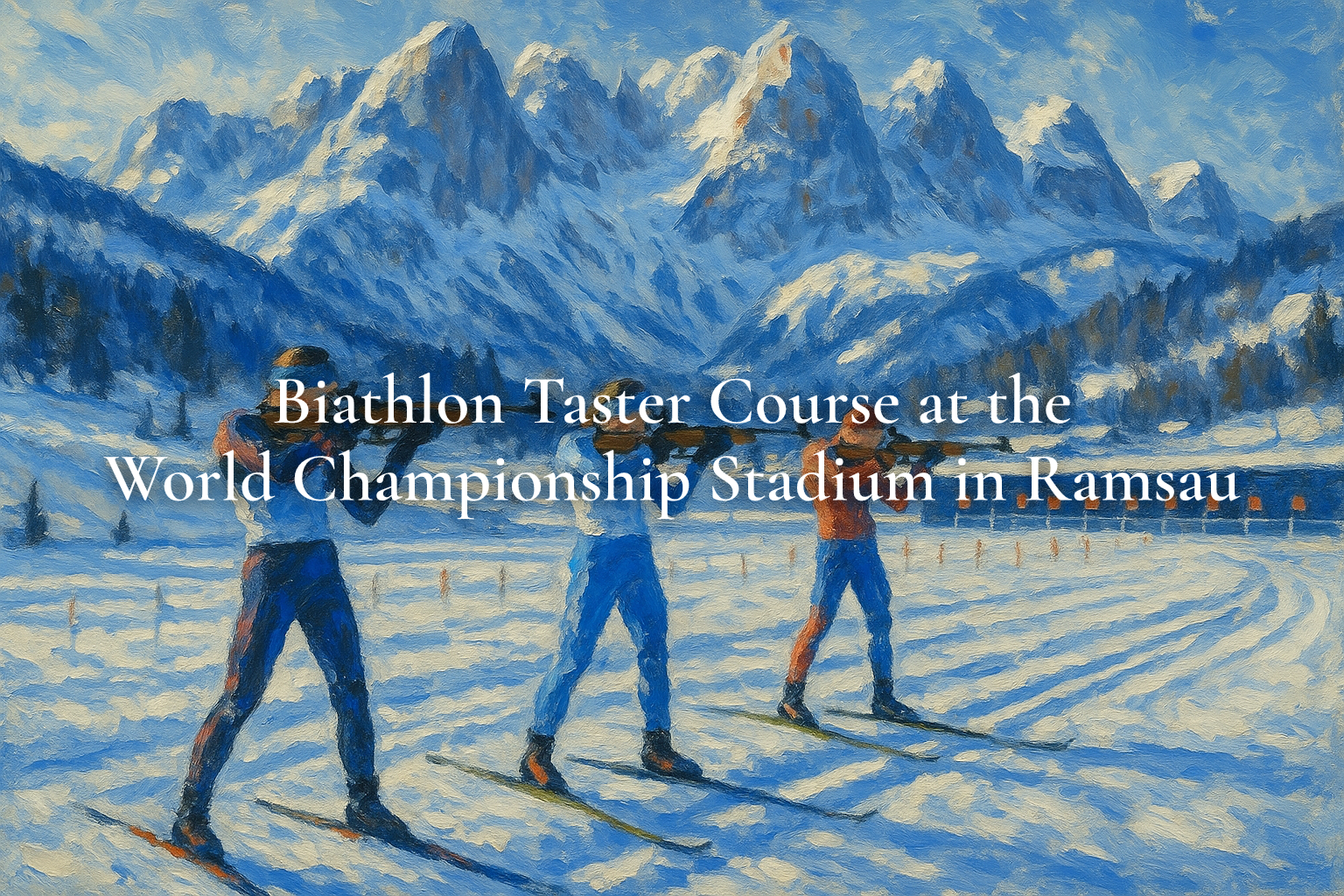 Biathlon Taster Course at the World Championship Stadium in Ramsau