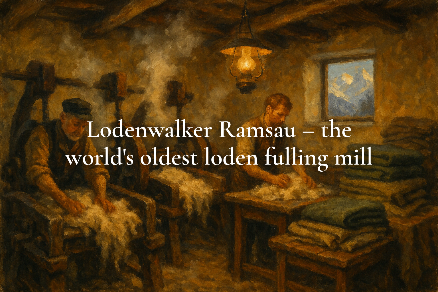 Lodenwalker Ramsau – the world's oldest loden fulling mill