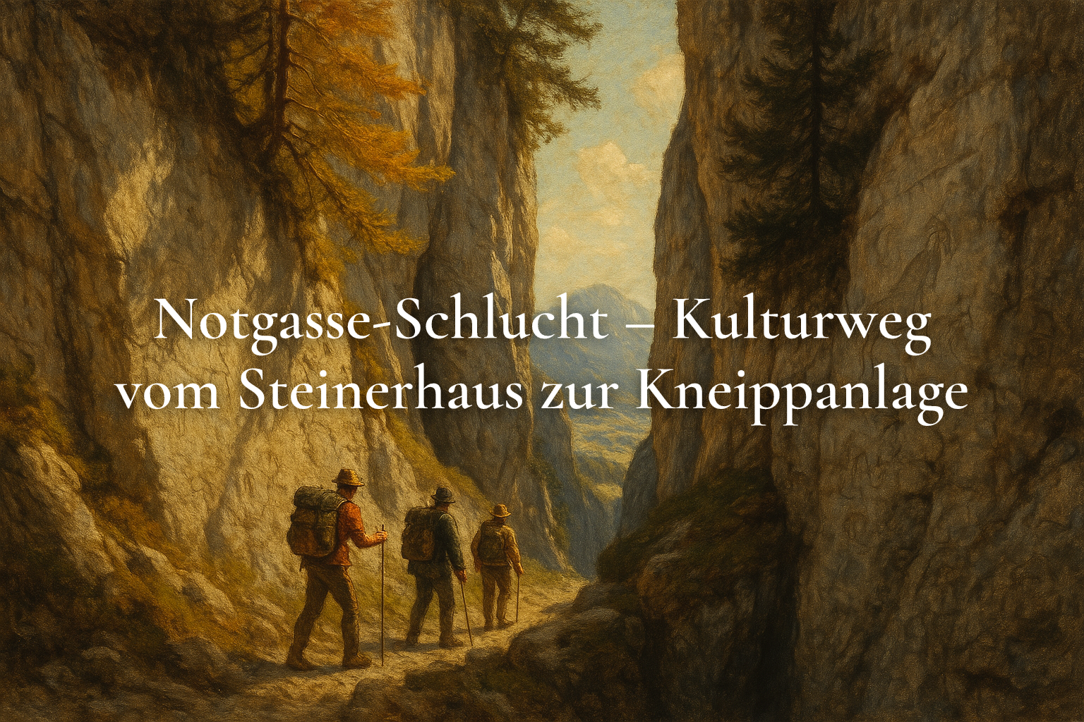 Notgasse-Schlucht – Kulturweg vom Steinerhaus zur Kneippanlage