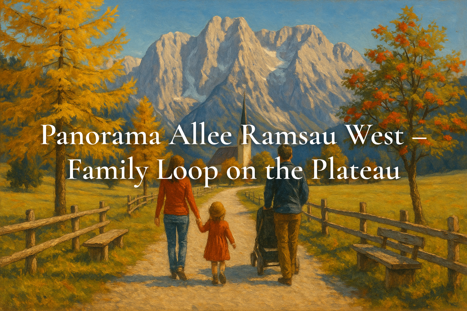 Panorama Allee Ramsau West – Family Loop on the Plateau