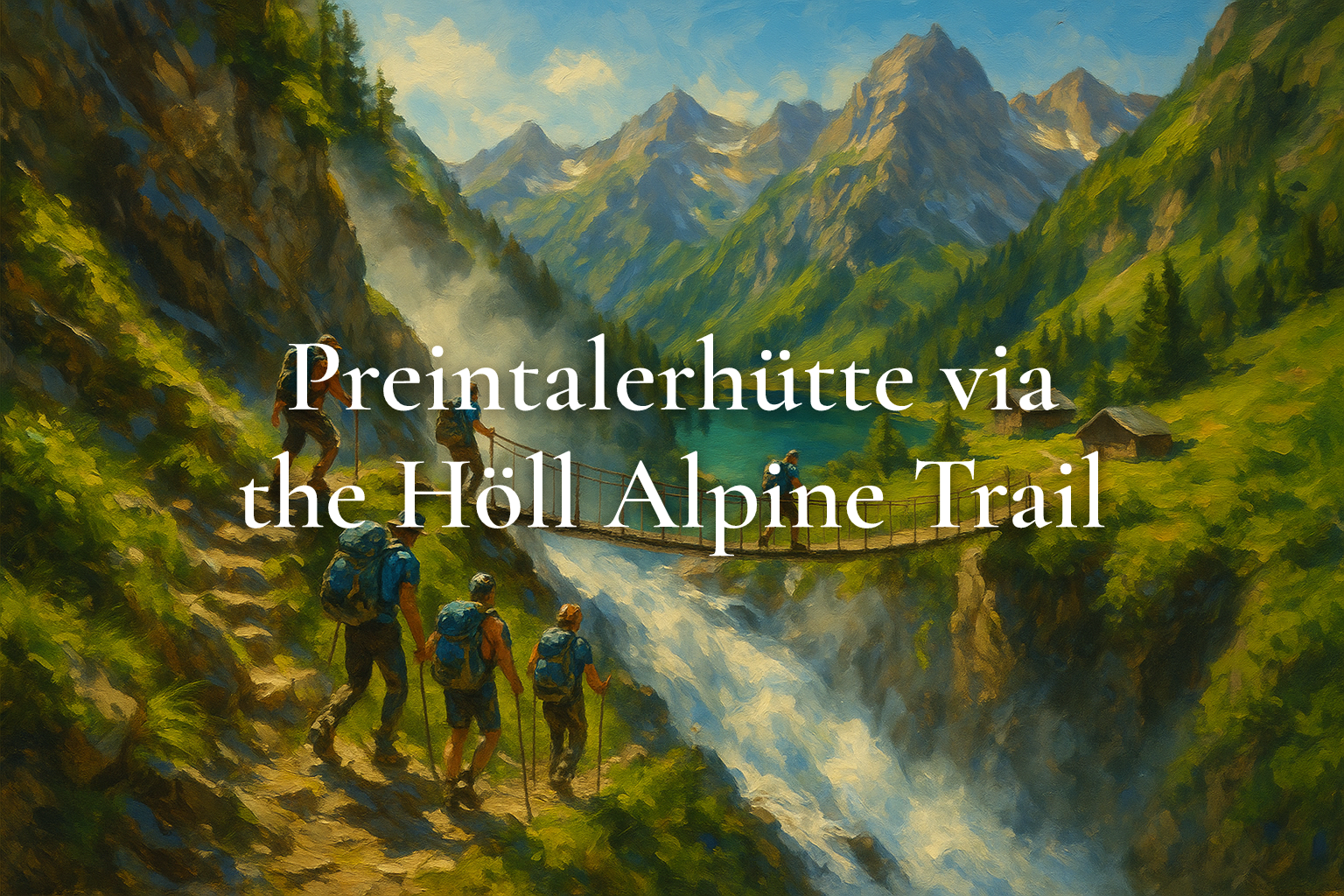 Preintalerhütte via the Höll Alpine Trail