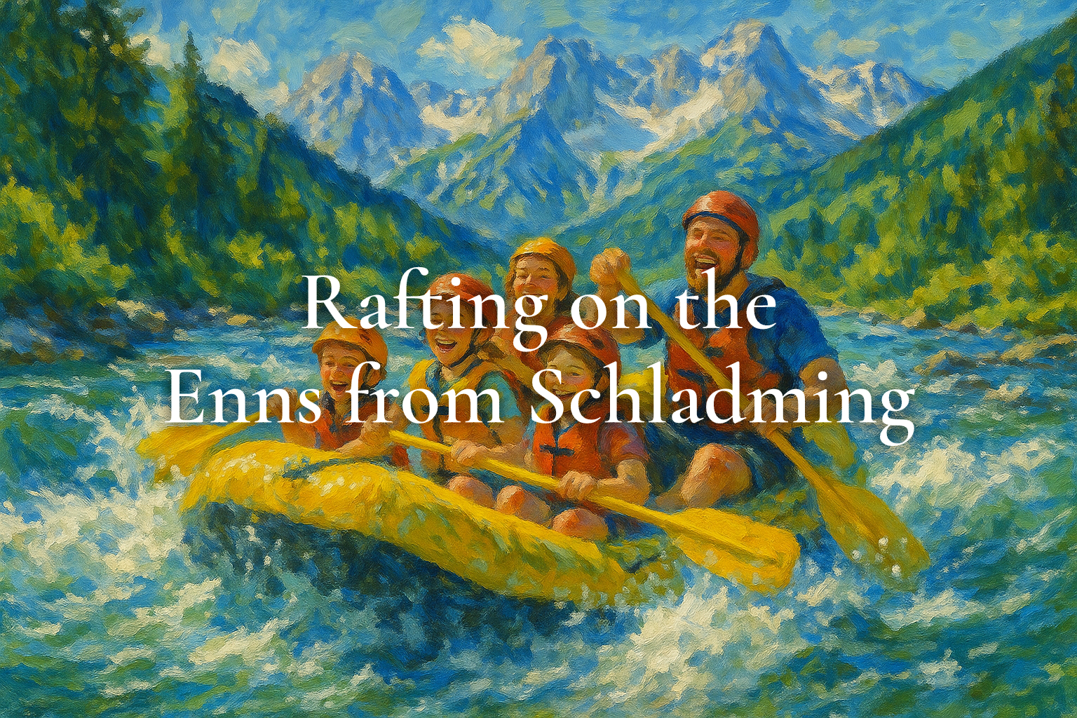 Rafting on the Enns from Schladming