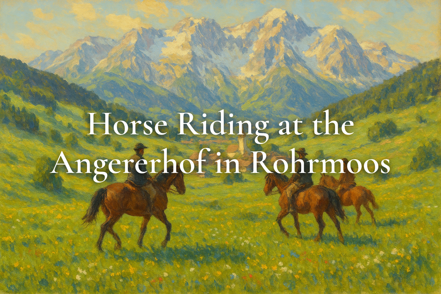 Horse Riding at the Angererhof in Rohrmoos