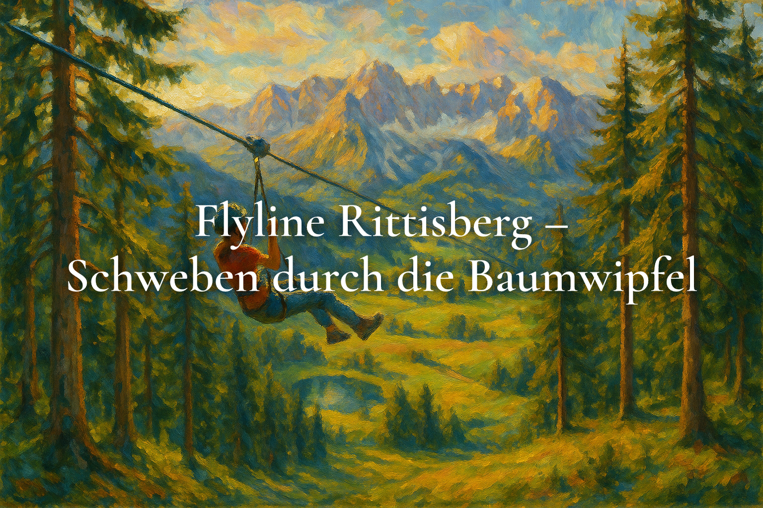 Flyline Rittisberg – Schweben durch die Baumwipfel