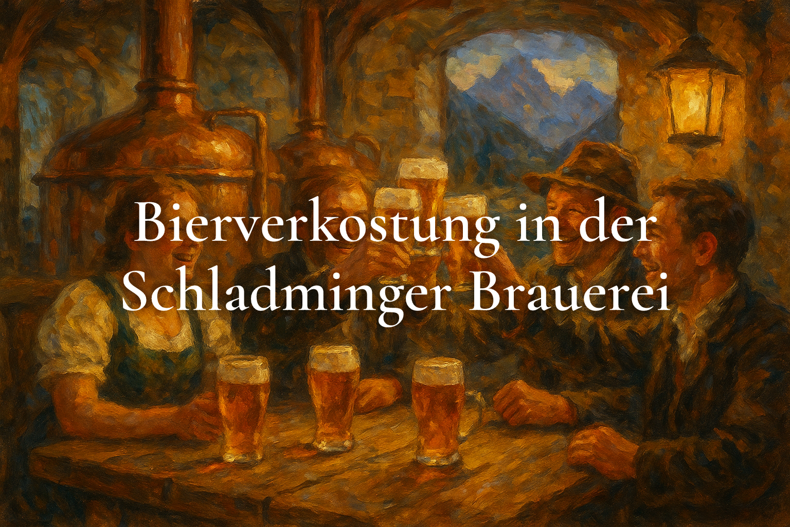 Bierverkostung in der Schladminger Brauerei
