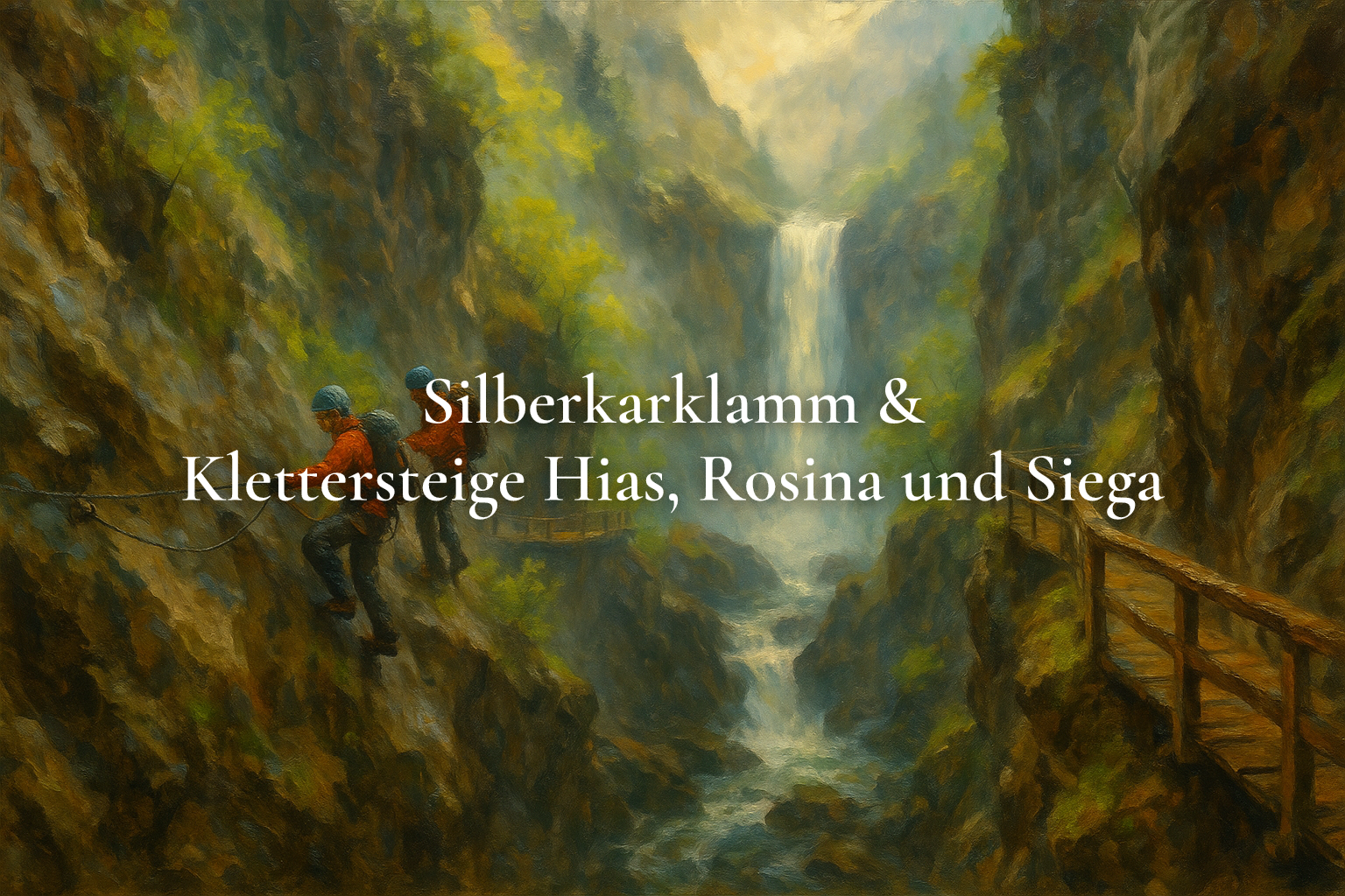 Silberkarklamm & Klettersteige Hias, Rosina und Siega