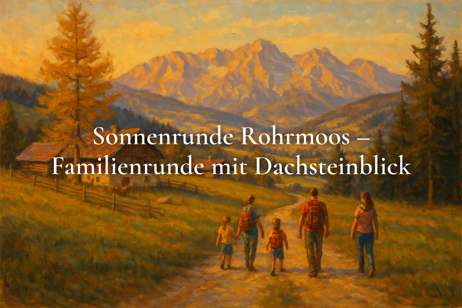 Sonnenrunde Rohrmoos – Familienrunde mit Dachsteinblick