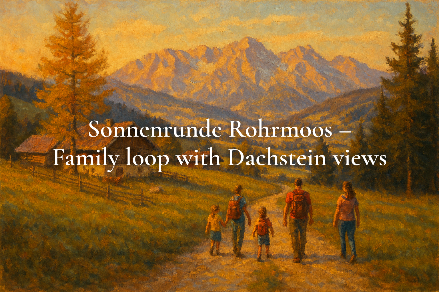 Sonnenrunde Rohrmoos – Family loop with Dachstein views
