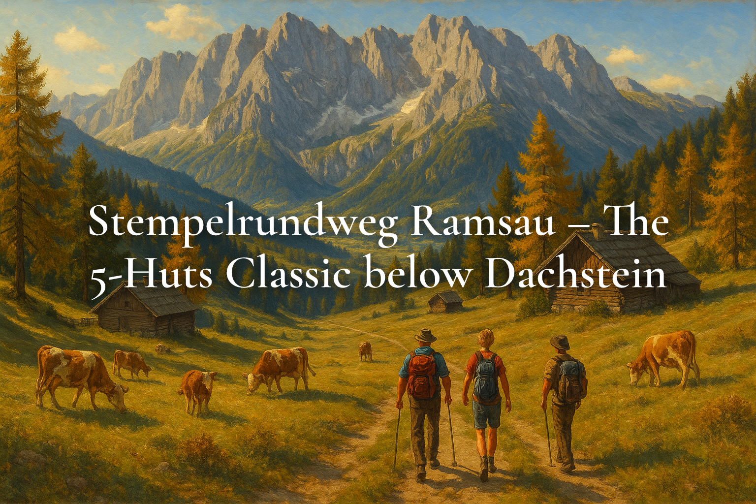 Stempelrundweg Ramsau – The 5-Huts Classic below Dachstein