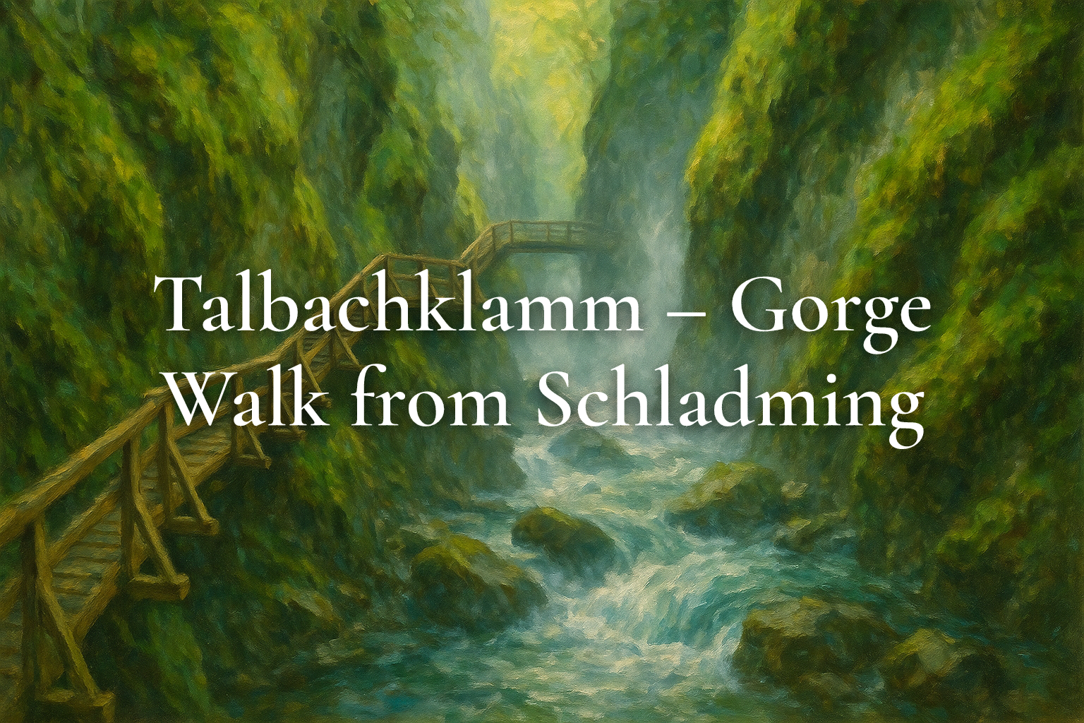 Talbachklamm – Gorge Walk from Schladming