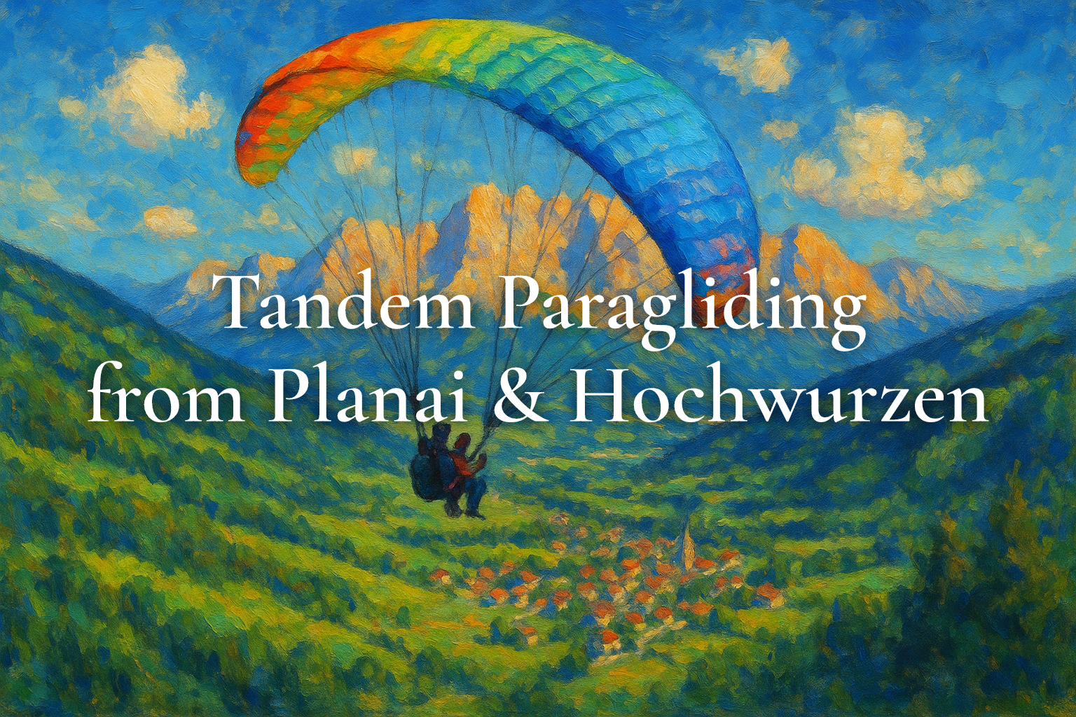 Tandem Paragliding from Planai & Hochwurzen