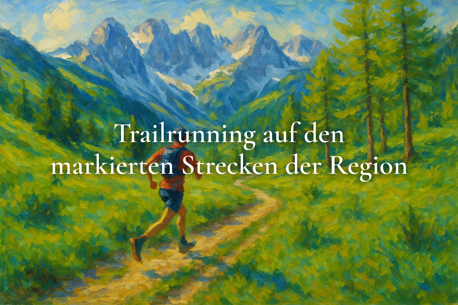 Trailrunning auf den markierten Strecken der Region