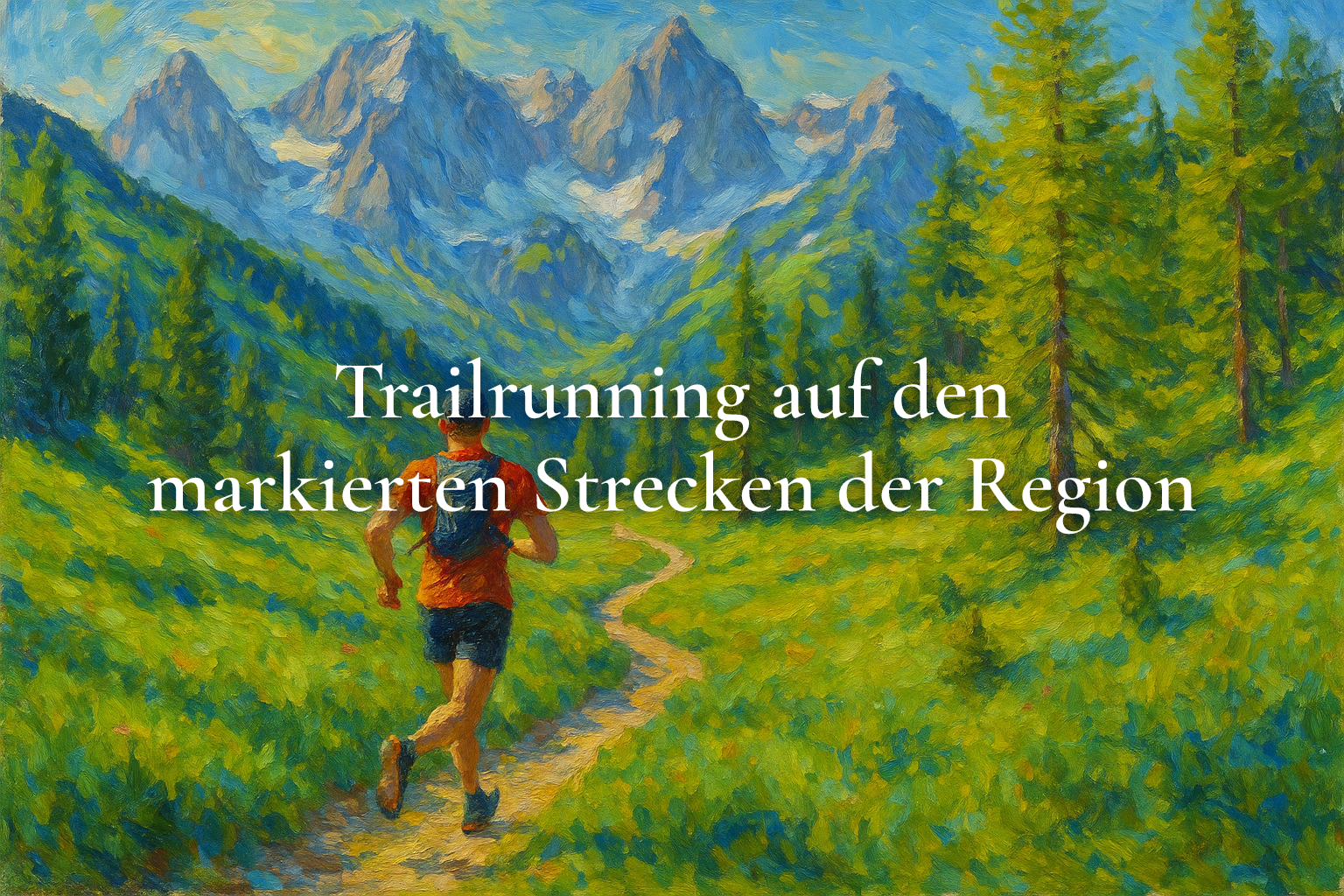 Trailrunning auf den markierten Strecken der Region
