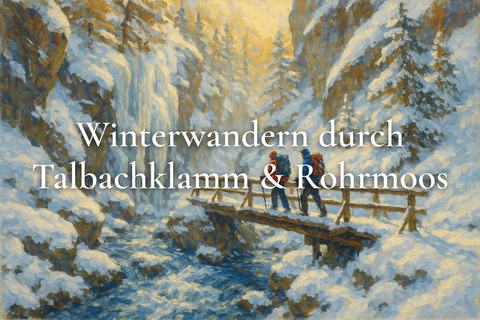Winterwandern durch Talbachklamm & Rohrmoos