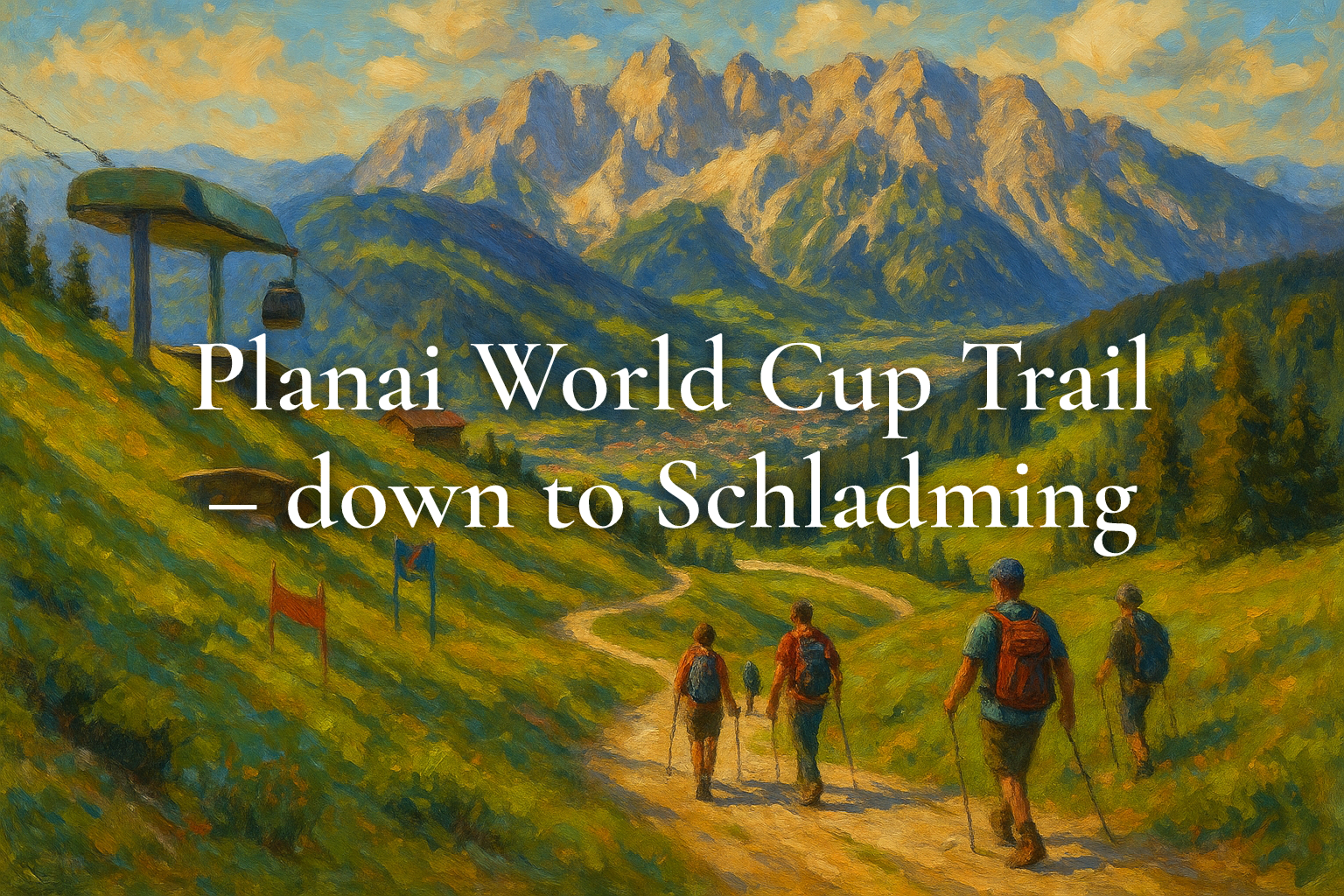 Planai World Cup Trail – down to Schladming
